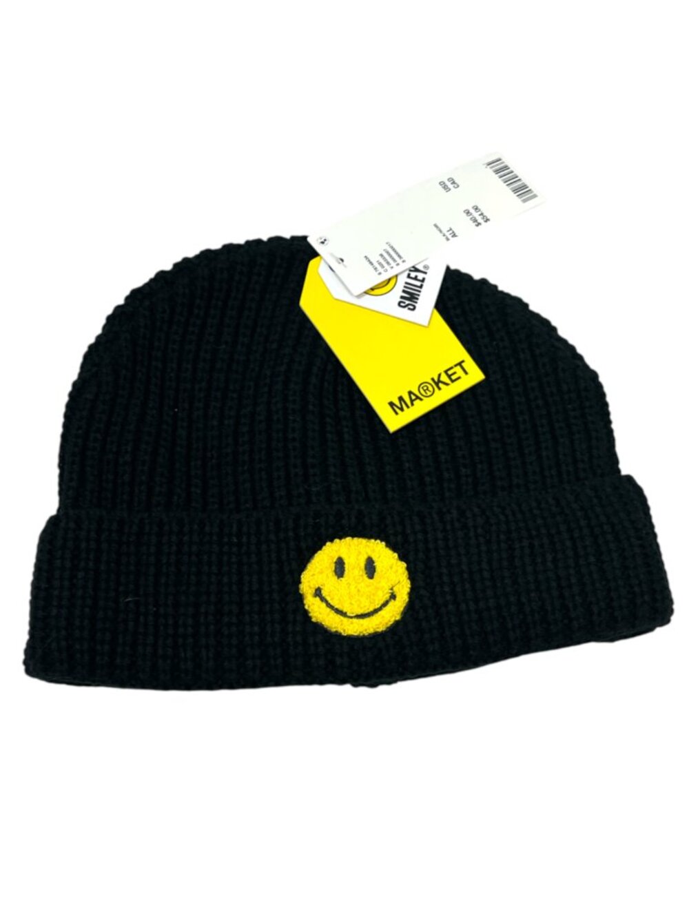 MARKET x Smiley Beanie Cap Hat Black New $40